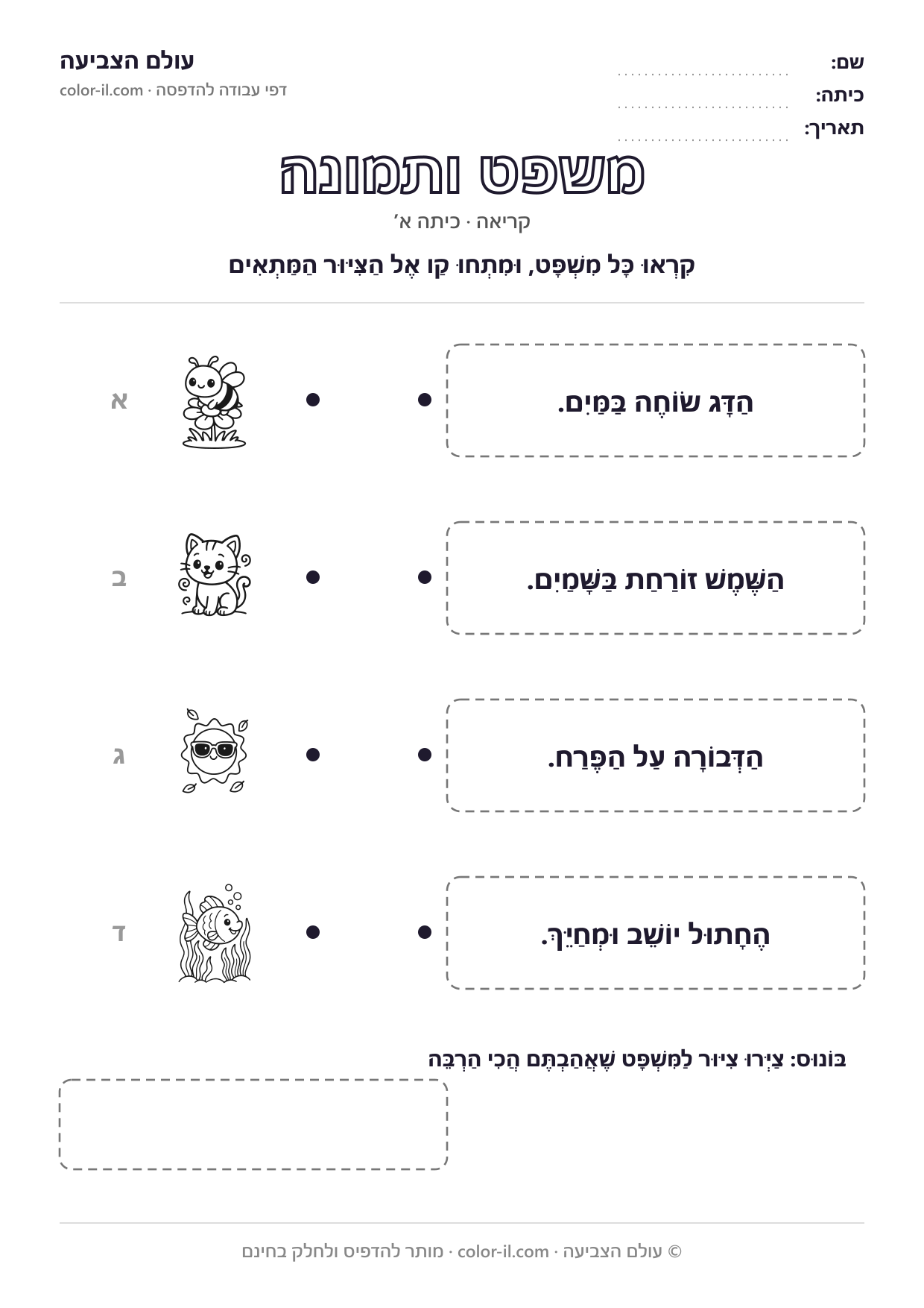 משפט ותמונה