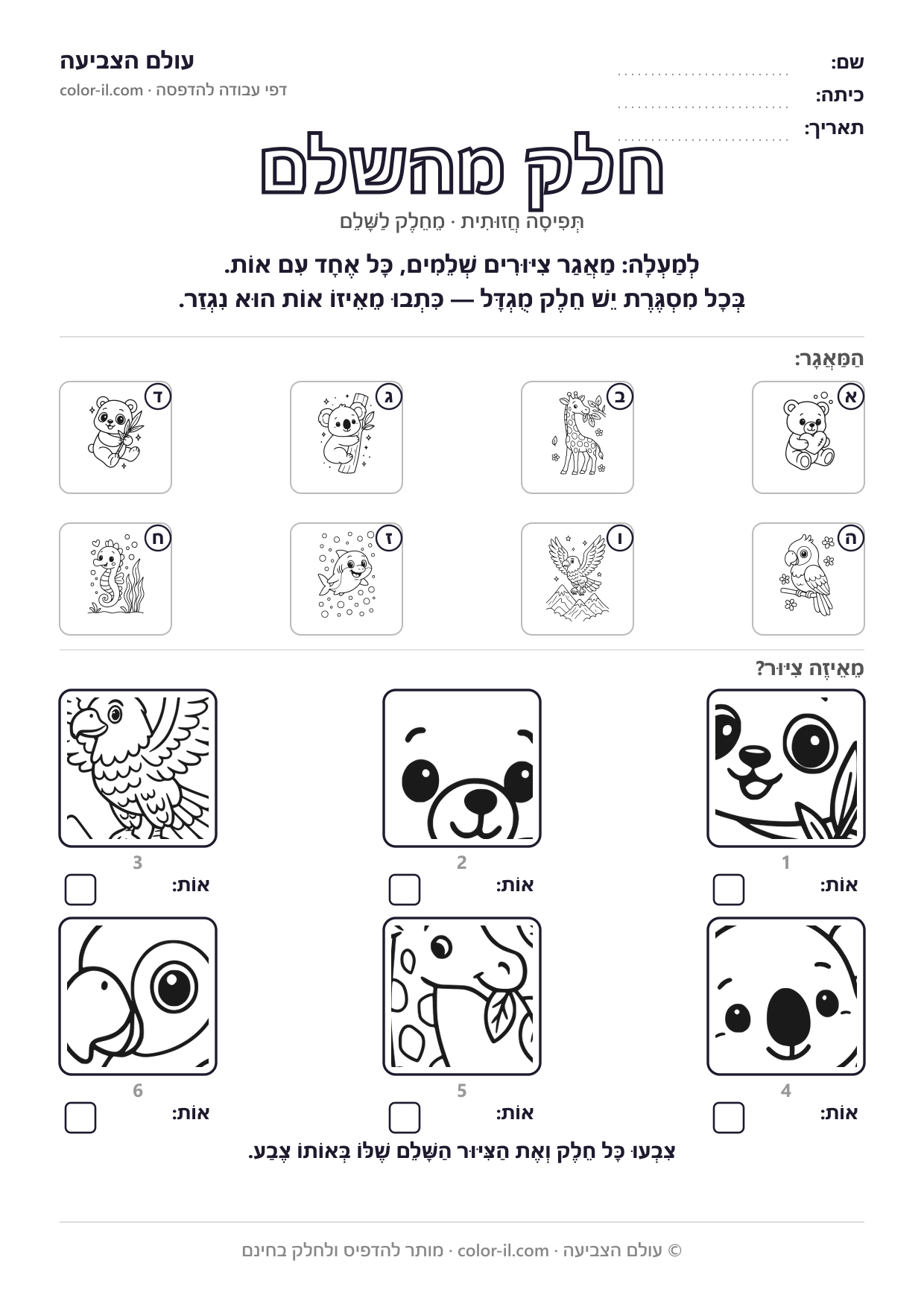 חלק מהשלם