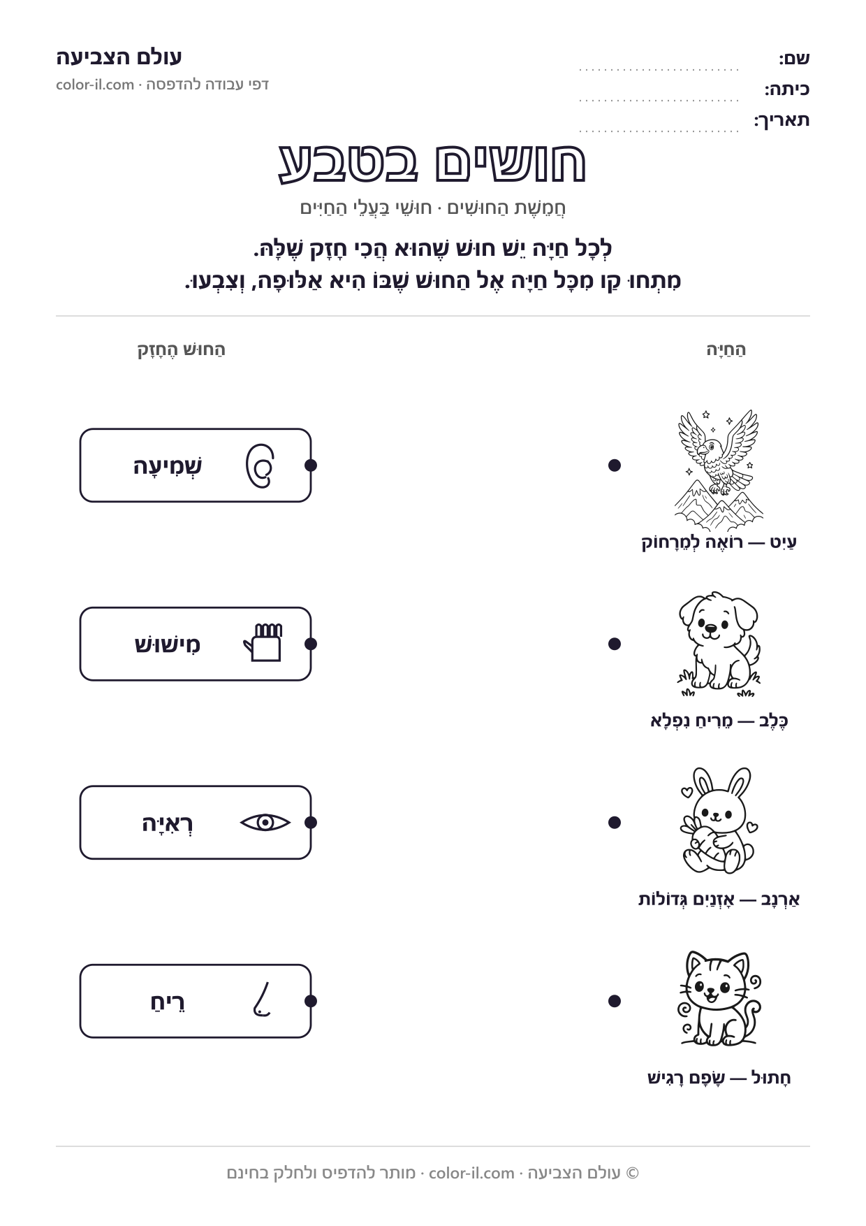 חושים בטבע