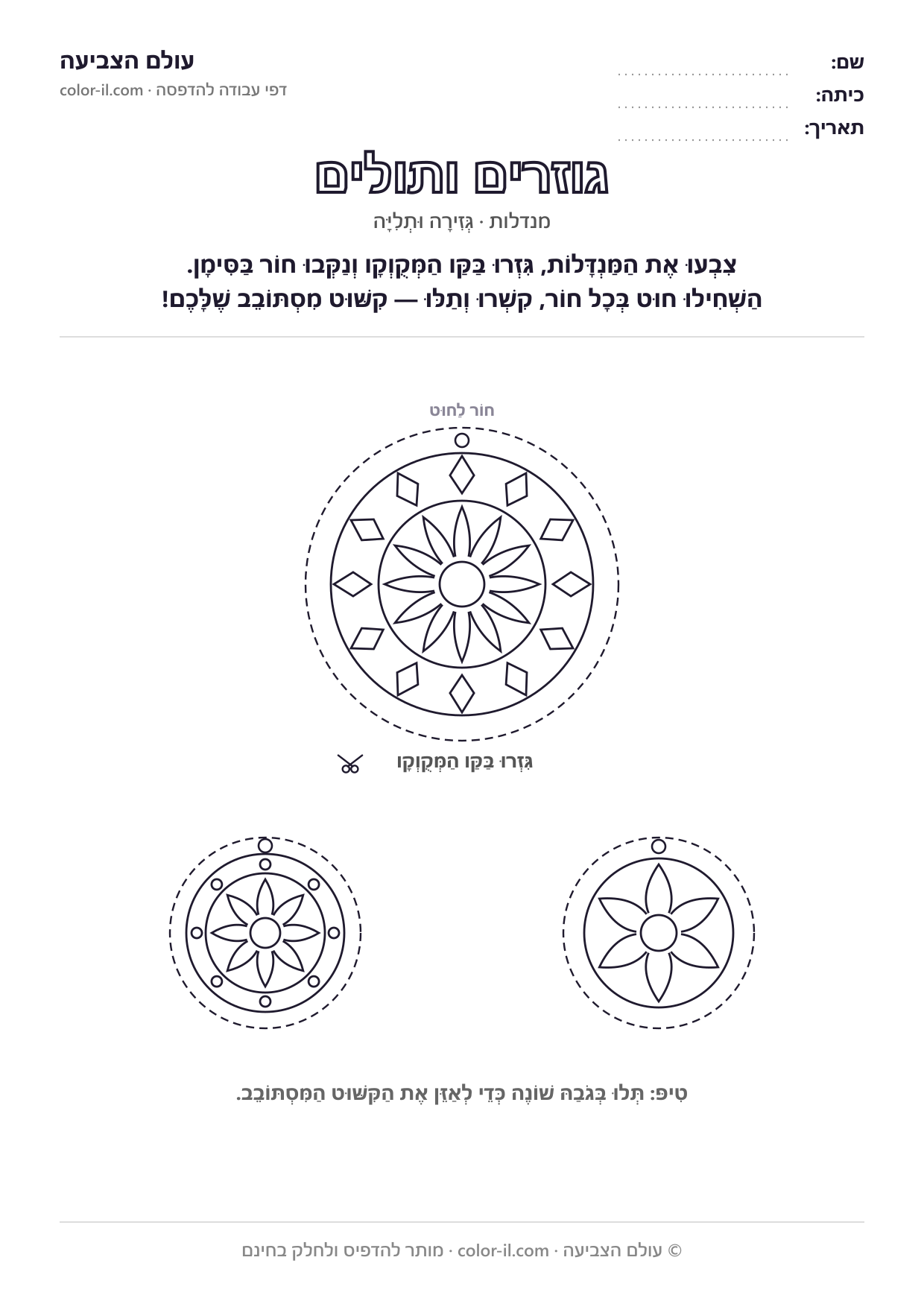 מנדלת גזירה ותלייה